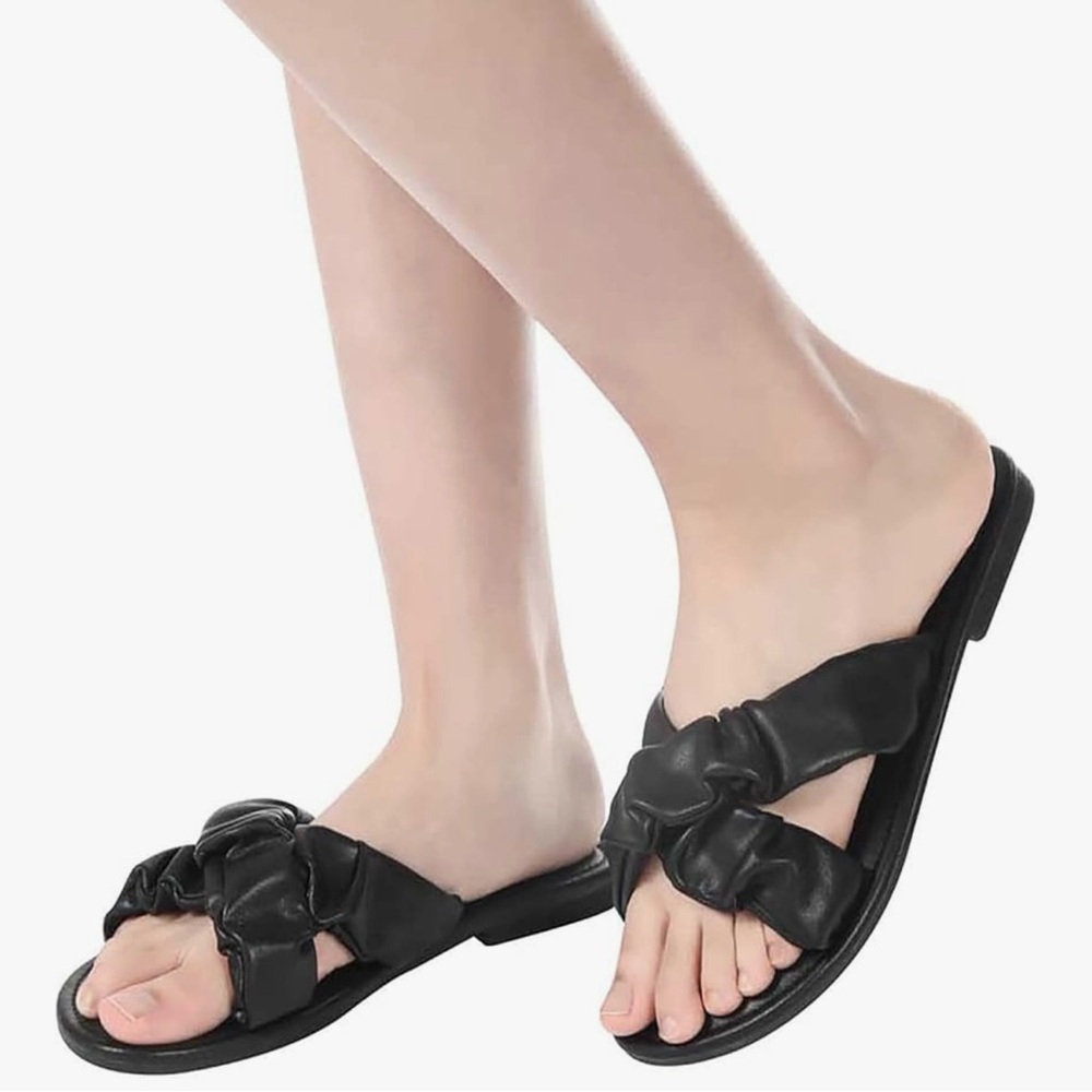 Women Leather Flip Flop Sandals
